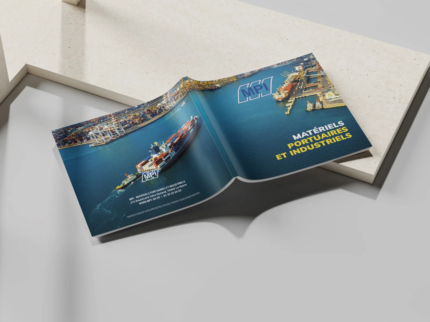 Brochure commercial pour MPI par monacle le havre