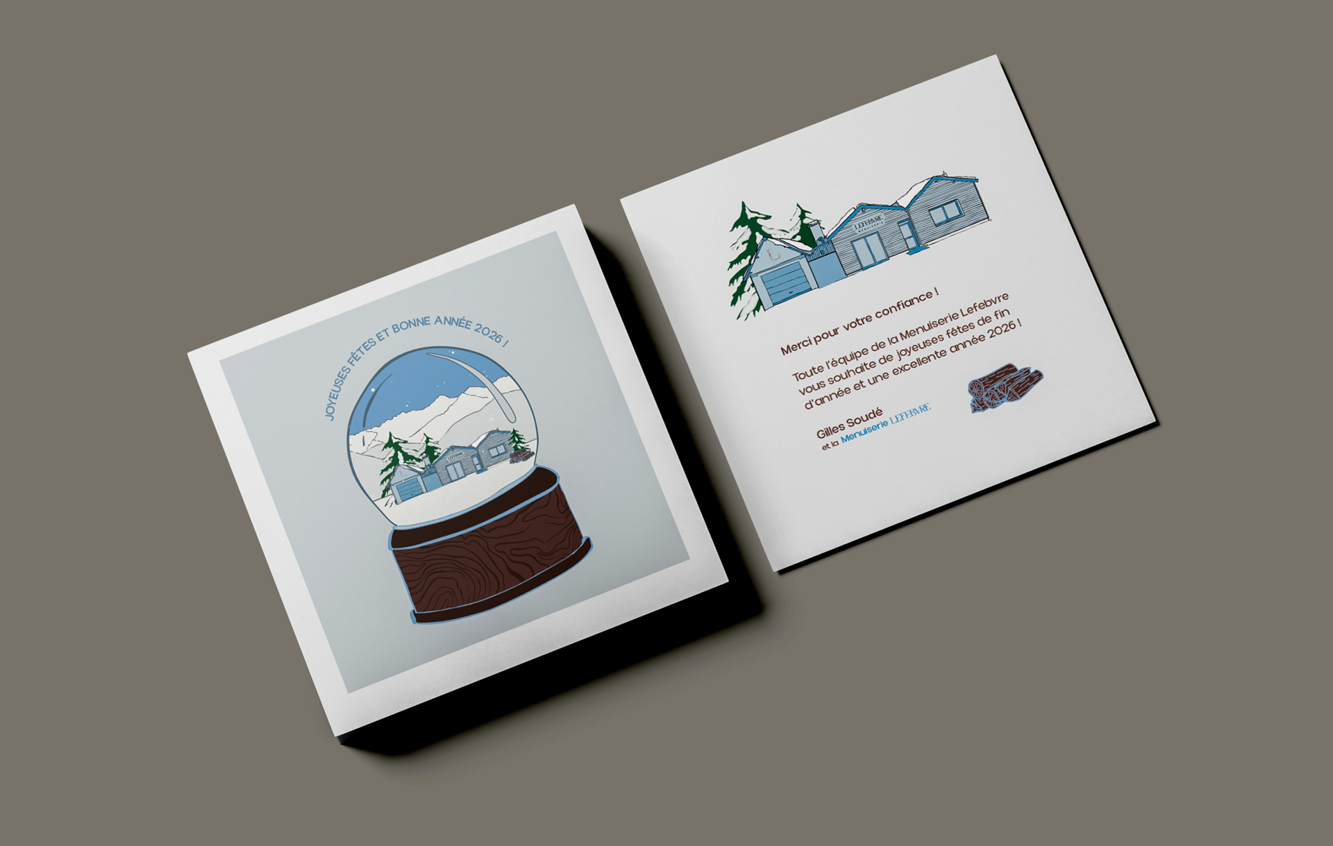 création et envoi carte de voeux normandie